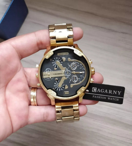 Relógio Masculino Cargany Estiloso Grande Original