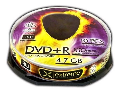 Pack Dvd+r Nashua 10 Unidades 16x 4.7gb 120 Min ® Tecnocell 