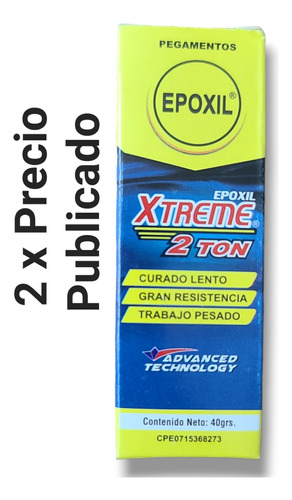 Pega 2 Toneladas Epoxil Extreme Calidad Garantizada 