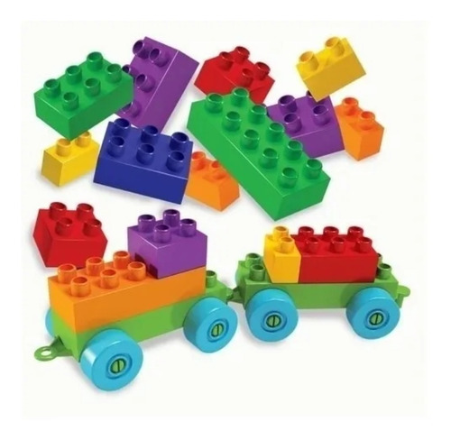Blokoco Balde 120 Piezas Rasti Bloques Grandes