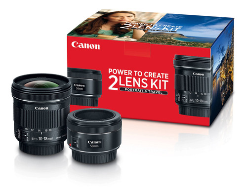Canon Portrait & Travel 2 Lente Kit With 50mm F/1.8 And 10-1