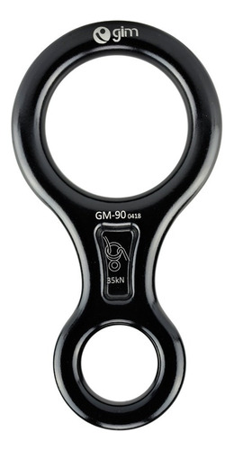 Descensor De Aluminio Fig.8 35kn Negro Gim-90