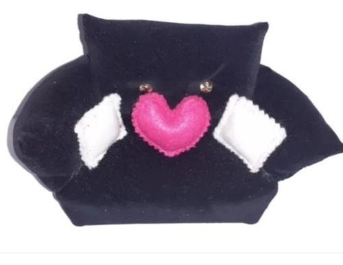 Sillón Tapizado  Terciopelo Negro Y Almohadones Para Barbie