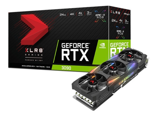 Placa De Video Nvidia Pny Xlr8 Gaming Geforce Rtx 3090 24gb