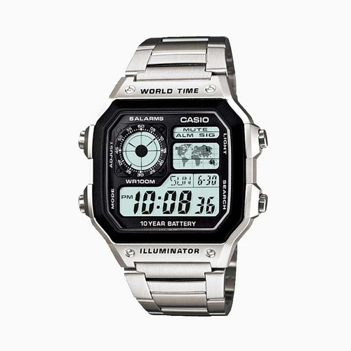 Reloj Hombre Casio Acero Multifuncion Ae1200whd-1avdf