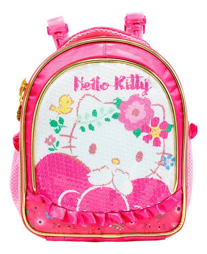 Imagem 1 de 3 de Lancheira Térmica Xeryus Hello Kitty Lantejoula Escolar