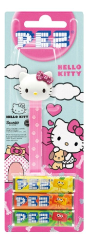 Pez Hello Kitty - Patinhas - Dispenser + 3 Pastilhas Bala 
