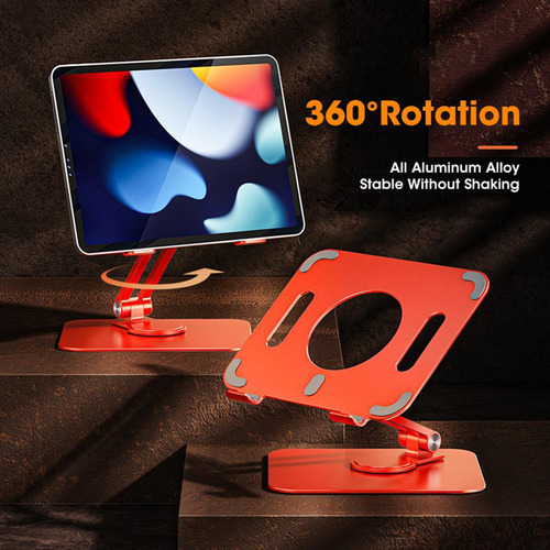 Soporte Plegable Para Tableta 360 ° Rotación Manos Naranja
