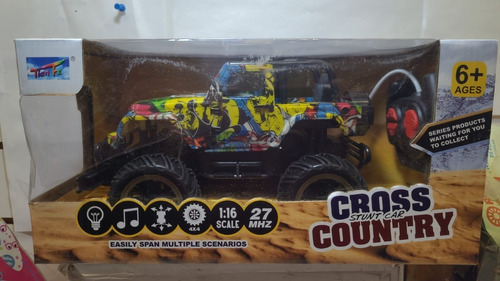 Jeep R/c Escala 1:16 7 Funciones Ruedas Patonas Srj