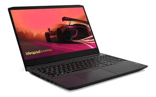 Notebook gamer  Lenovo IdeaPad 15ACH6  shadow black 15.6", AMD Ryzen 5 5600H  8GB de RAM 256GB SSD, NVIDIA GeForce GTX 1650 60 Hz 1920x1080px Windows 11 Home