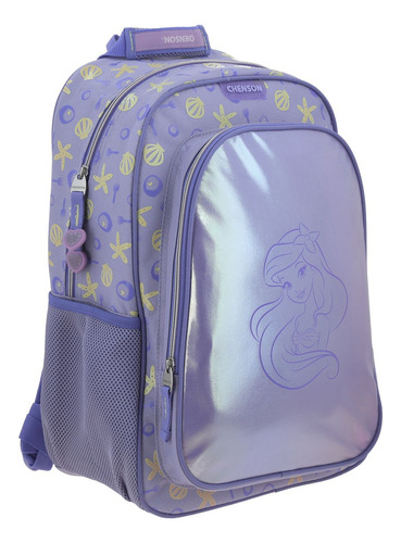 Mochila Escolar Grande Chenson Disney Princesas Ariel Sirenita Sia Pr70610-v