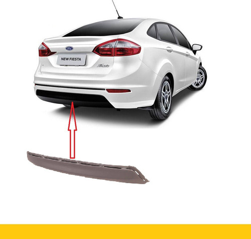 Imagem 1 de 7 de Spoiler Traseiro New Fiesta Sedan 2014 2015 2016 2017