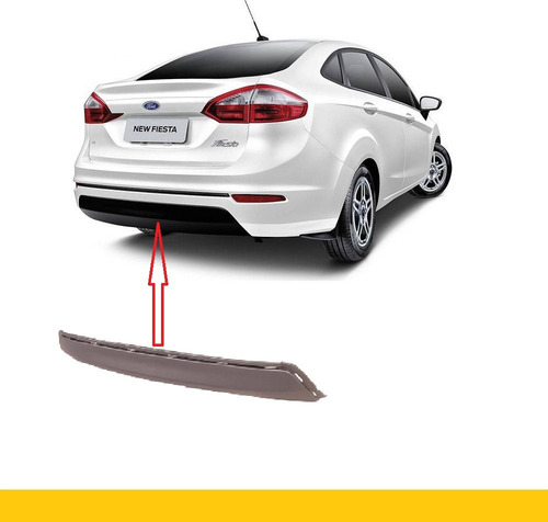 Spoiler Traseiro New Fiesta Sedan Mexican0 2014 15 2016 2017