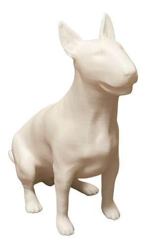 Estátua Bull Terrier Bull 3d - (16cm) - Escultura Decor