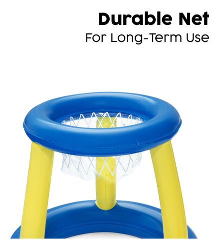 Juego De Natación Inflable Baloncesto Piscina Flotante 10