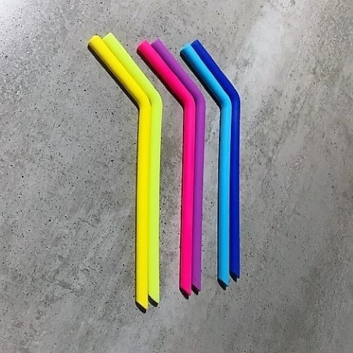 Imagen 7 de 9 de Pajitas De Silicona Set X 12 Y 2 Cepillos Limpieza Ecoshop