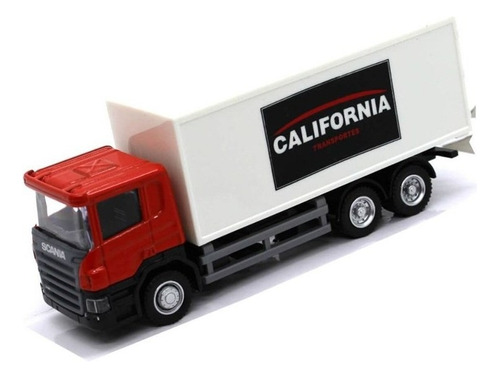 Caminhão Baú Scania 1:64 California Junior Truck