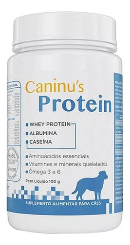 Caninus Protein 100g Suplemento Alimentar Para Cachorro Whey