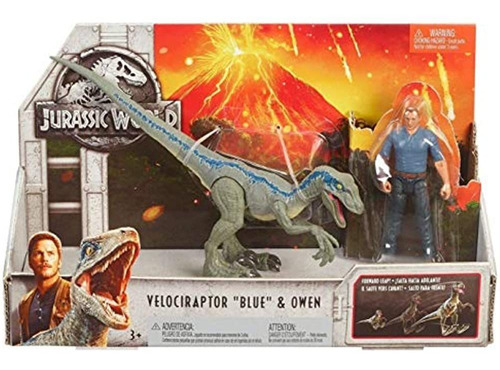 Jurassic World Story Pack Velociraptor  Azul  Y Owen