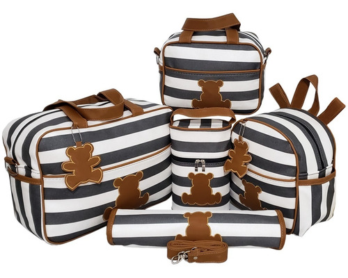 Bolsas De Maternidade Para Bebe + Mochila Luxo Menina Menino