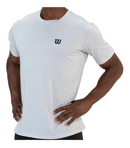 Polera Wilson Tipo Deslavada Caballeros Gris Cuotas sin inter s