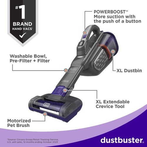 Aspiradora De Mano Black+decker Dustbuster Furbuster Advance