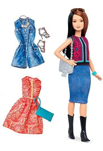 Muñeca Barbie Fashionista Con 2 Conjuntos Adicionales, N.º 4