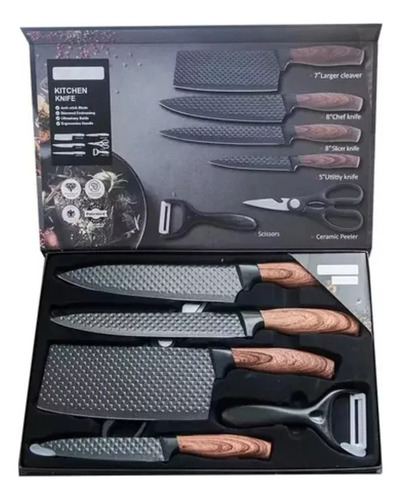 Set De Cuchillos Profesionales: 6 Piezas De Alta Calida13187
