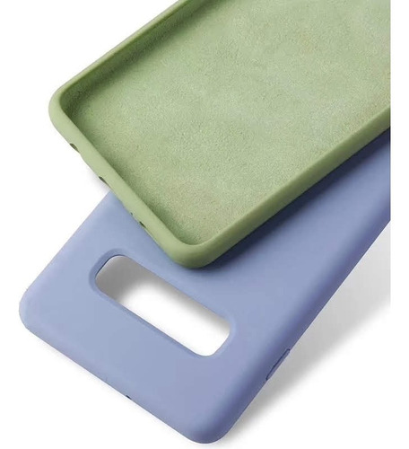 Silicon Case Con Piel Durazno Samsung Galaxy Note 10