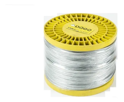 Cable De Acero Galvanizado 5mm X 25 Mts Dogo 6 X 19 