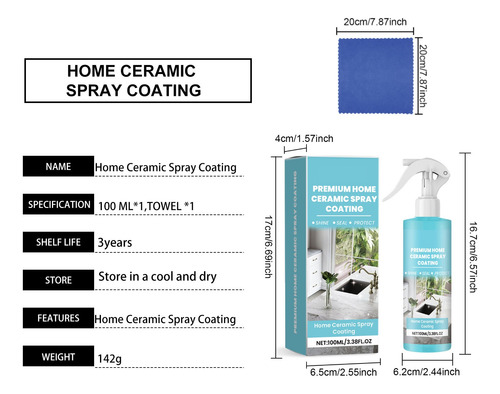 Detergente Home Ceramic Revestimiento En Aerosol Home Coatin