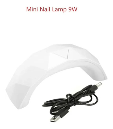 Mini Lampara Led De Uñas Secado Poly Gel Acrilicas 9w