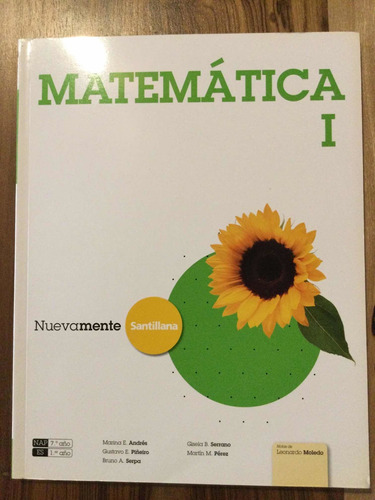 Matemática 1. Nuevamente Santillana