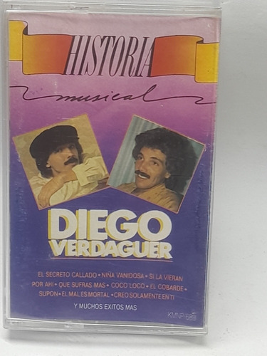 Cassette Diego Verdaguer Historia Musical 1991 Xkñ7 