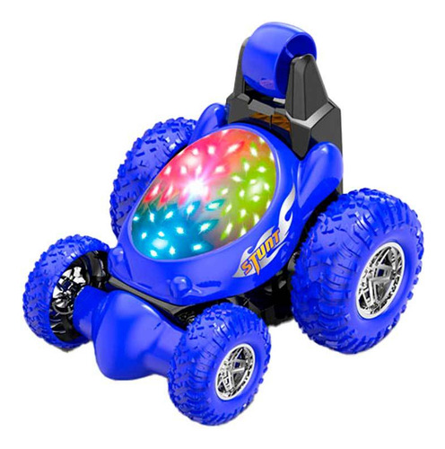 Carro Controle Remoto Mini Crazy Sem Fio Com Luz - Dm Toys Cor Azul Personagem Carrinho