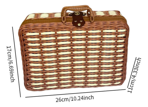 Cesta De Almacenamiento Con Tapa Y Asa For Accesorios De M