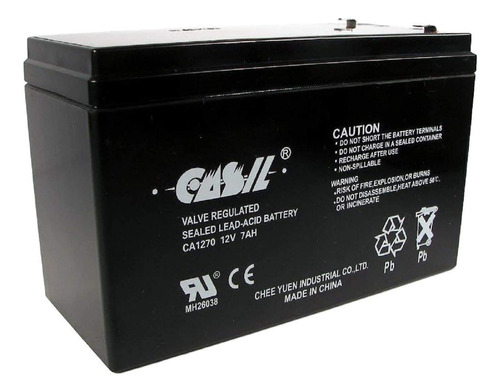 Casil Batera De Repuesto De 12v 7ah Ca1270 Security Systems