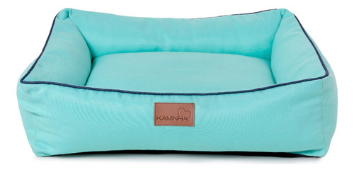 Cama Kaminha Pet Lola Cachorro Gato Média Design Conforto Cor Azul-turquesa