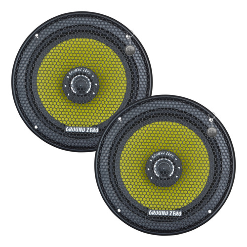 Kit Coaxial 2 Vias Ground Zero Gztf 90w Rms 6,5 Polegadas