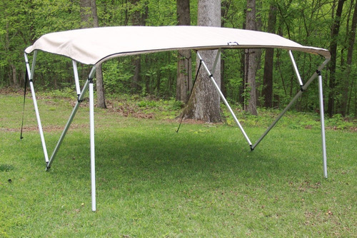 Tan Beige Cuadrado Tubo Marco 4 Bow Pontoon Deck Boat 8'
