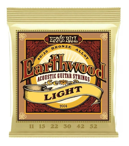 Cuerdas De Metal Ernieball Earthwood Guitarra Acustica