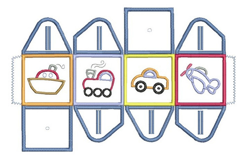 7 Matrices P/ Maquinas De Bordar Juegos Didacticos / Cubos
