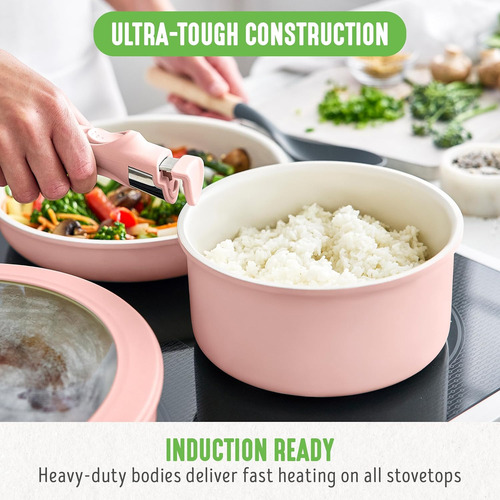 Conjunto De Utensílios De Cozinha Antiaderentes De Cerâmica
