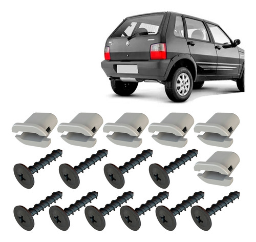 Kit Grampo Presilha 16 Pç Molduraparalama Uno Mille 11 12 13
