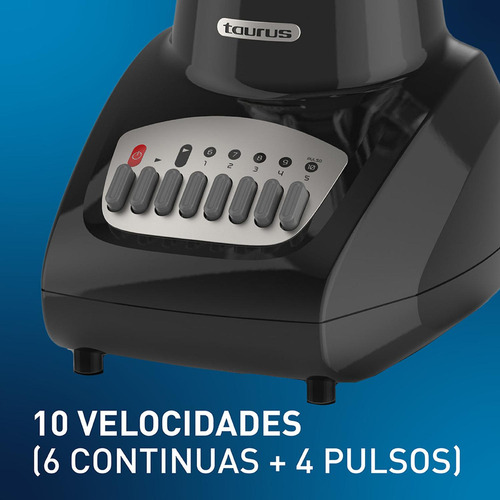 Taurus Vitra 10 Licuadora Vidrio 1.5l 10 Vel 500w Negro