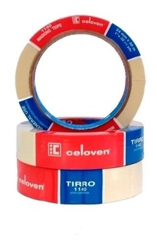 Tirro De Papel Celoven 1140 1 Pulgada (24mm) X 30 Mts 