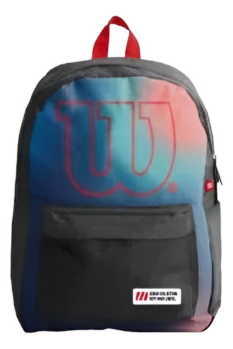 Mochila Wilson Urbana Tenis Original Negra Liso