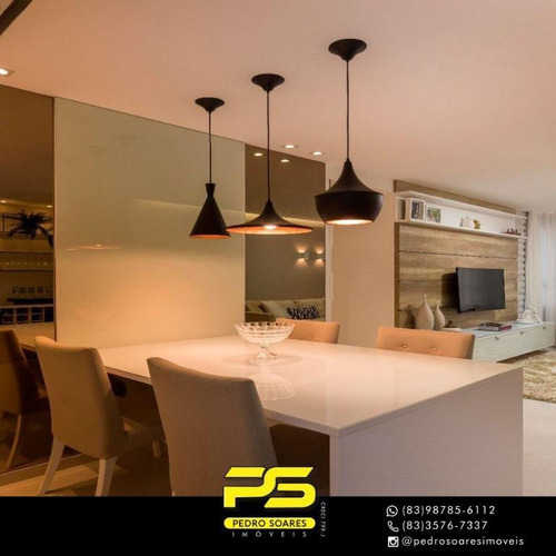 ( M O B I L I A D O ) Apartamento Com 2 Dormitórios À Venda, 70 M² Por R$ 350.000 - Ponta De Campina - Cabedelo/pb - Ap3126