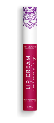 Batom Liquido Top Beauty Lip Cream Color Stay Cor 15