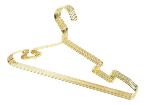 Ganchos de ropa dorados deals
